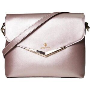 NWT Aubry Lane Fantine Bag, Cross Body Pink Bag, Shoulder Bag, Gold Detailing